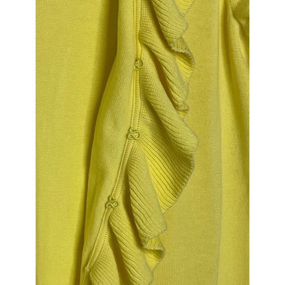 Lilly Pulitzer Yellow Ruffle Sweater - Picture 2 of 10